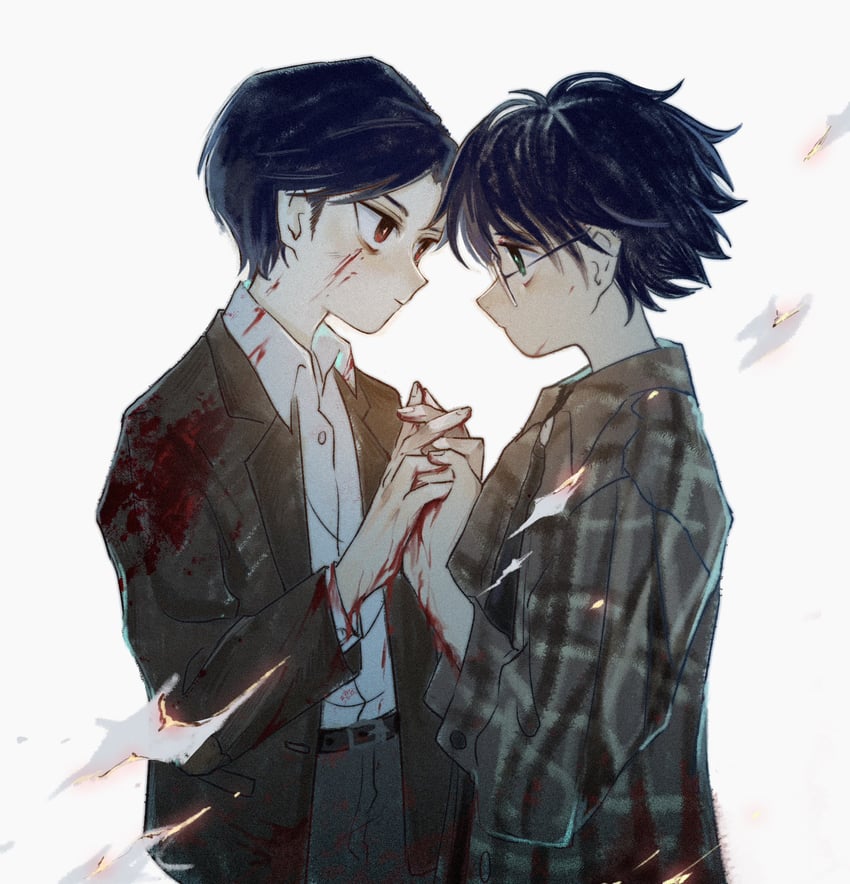 harry potter and tom marvolo riddle (wizarding world and 1 more) drawn by bakabakalii