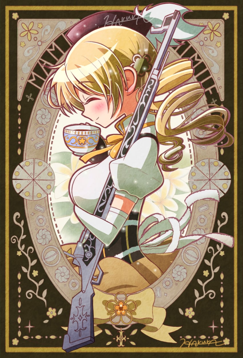 tomoe mami (mahou shoujo madoka magica) drawn by yae_harura