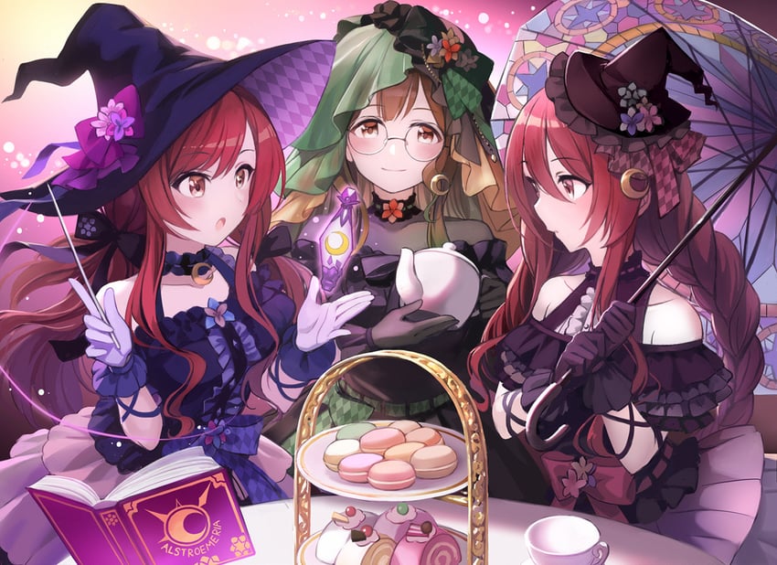 osaki amana, kuwayama chiyuki, and osaki tenka (idolmaster and 1 more) drawn by tuna_picture