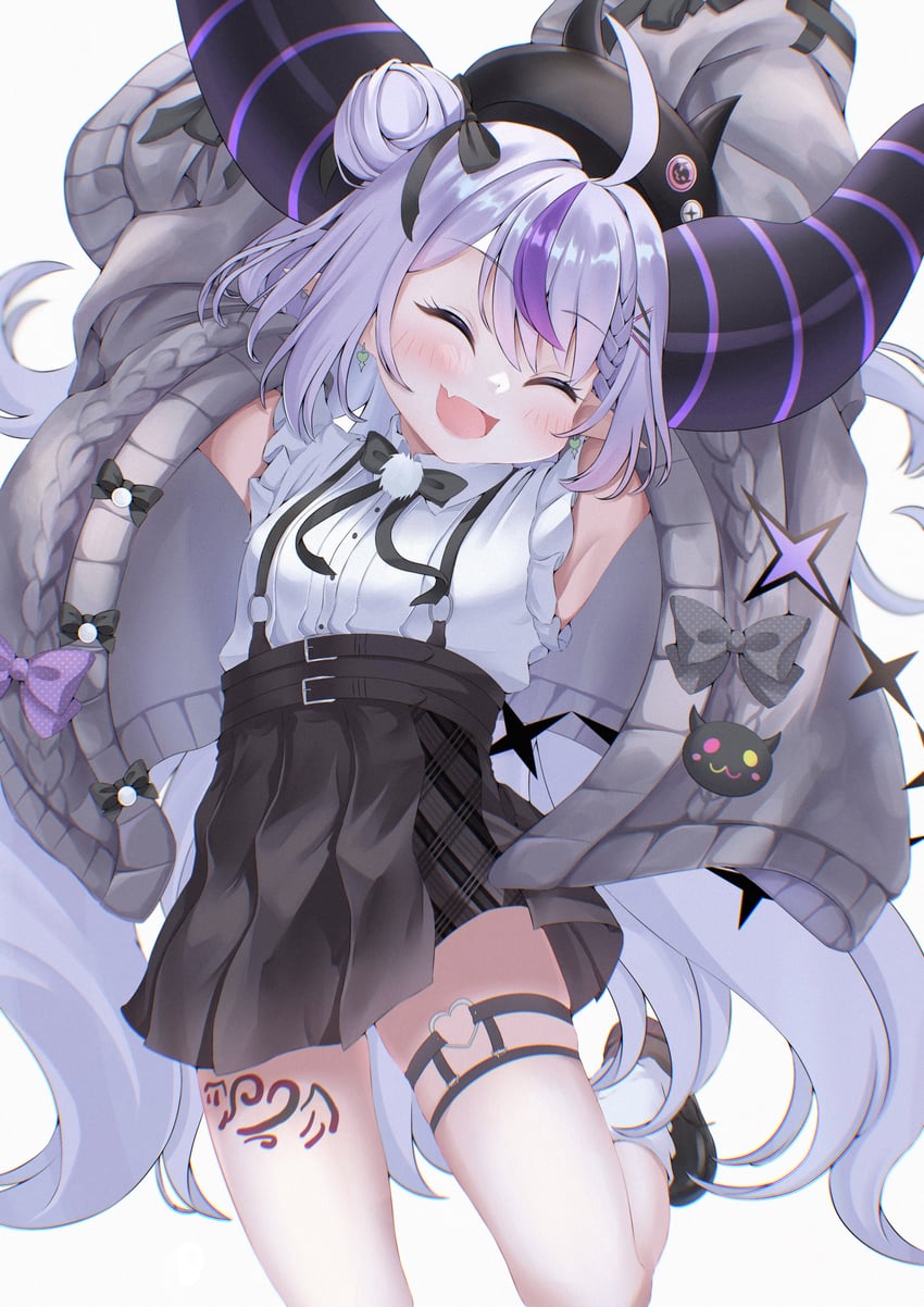 tokoyami towa and la+ darknesss (hololive) drawn by hachi_kyu_shiki