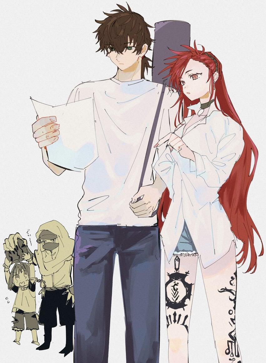 yamato takeru, miyamoto iori, dorothea coyett, and assassin (fate and 1 more) drawn by urtk07