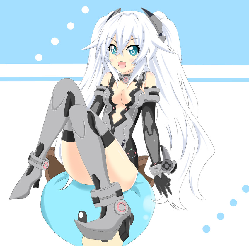 black heart and dogoo (neptune) drawn by crawford_(semochan)