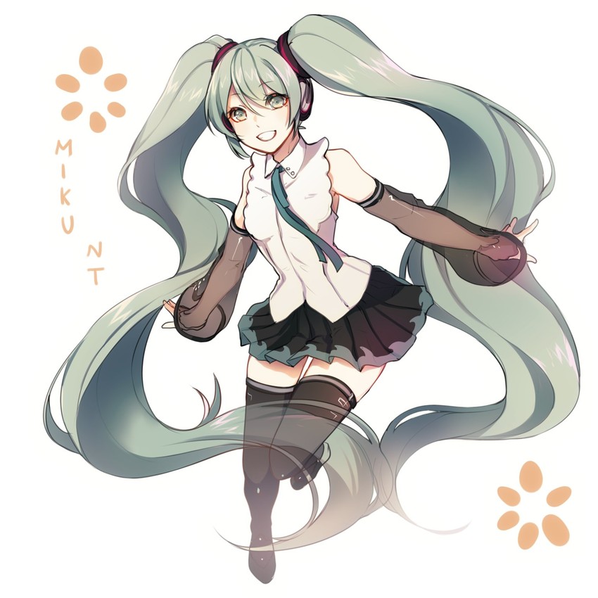 hatsune miku (vocaloid and 1 more) drawn by yen-mi