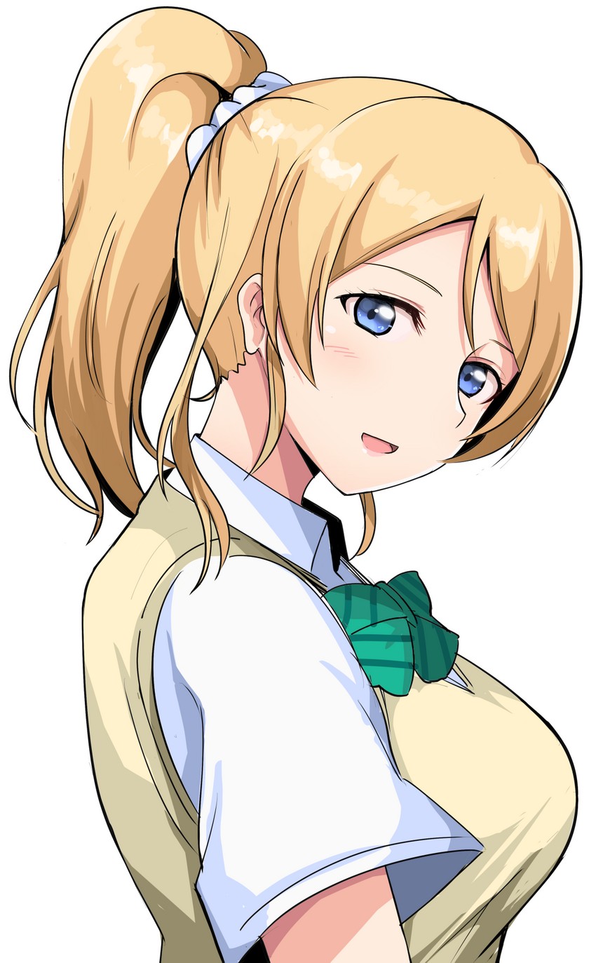 ayase eli (love live! and 1 more) drawn by wewe