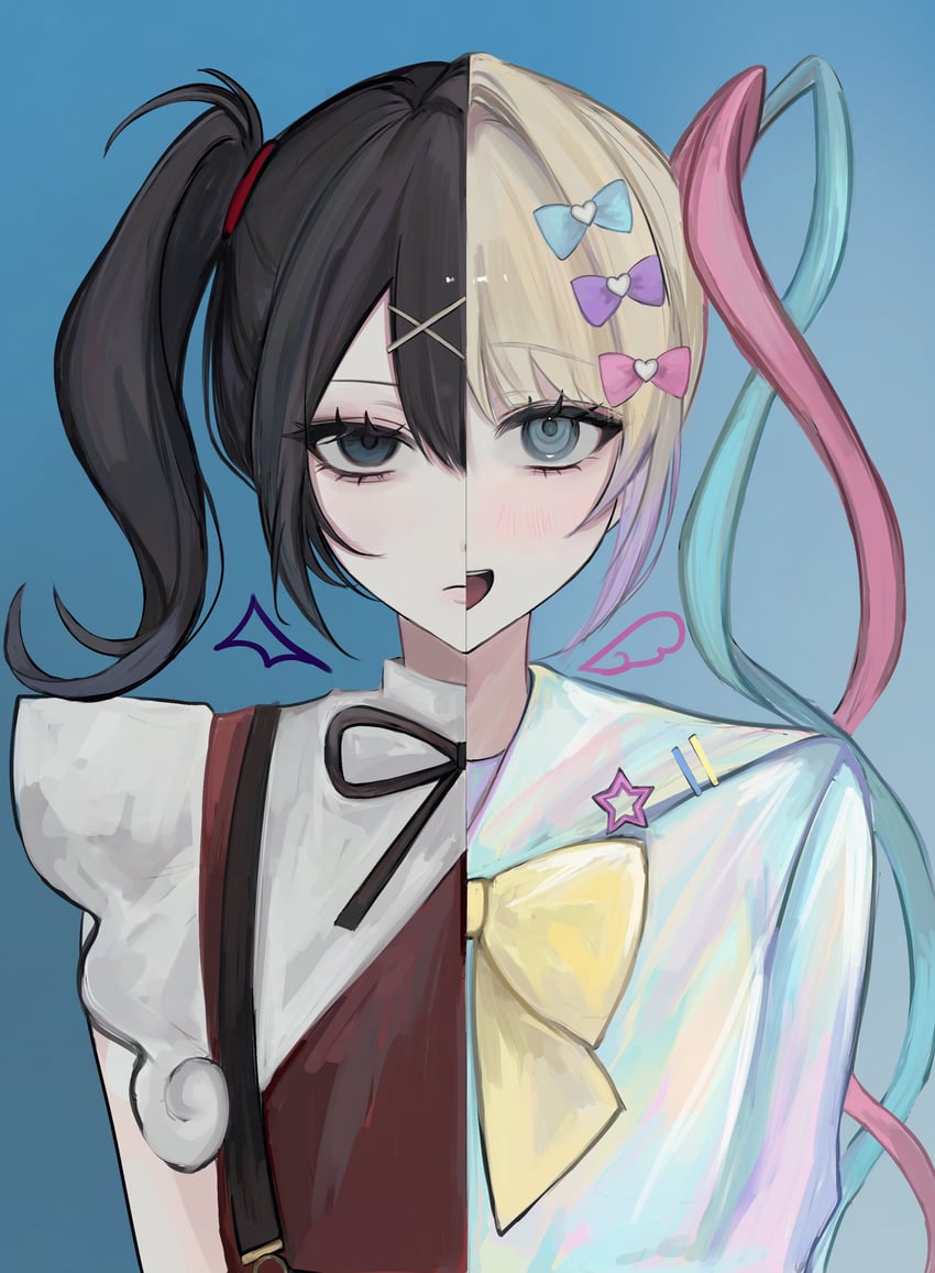 chouzetsusaikawa tenshi-chan and ame-chan (needy girl overdose) drawn by kanau_(u_u_zzx)