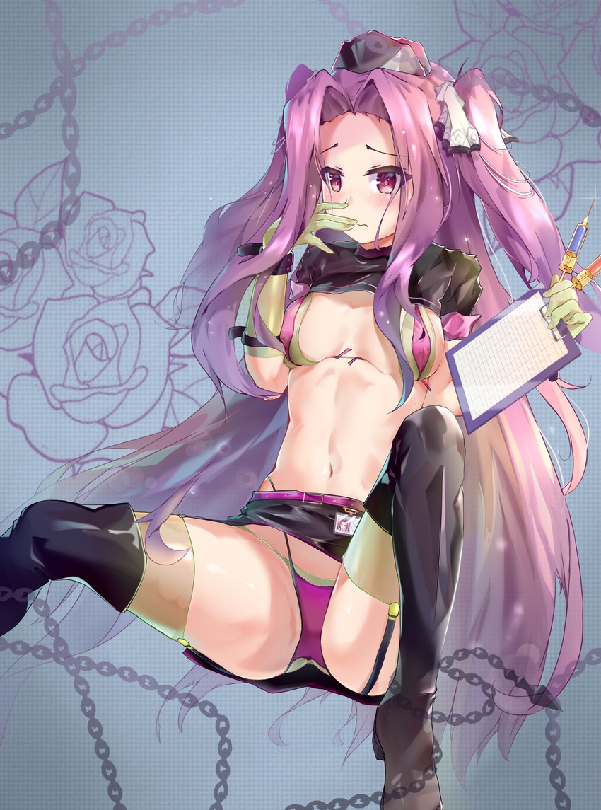 medusa and florence nightingale (fate and 1 more) drawn by qinshi-ji