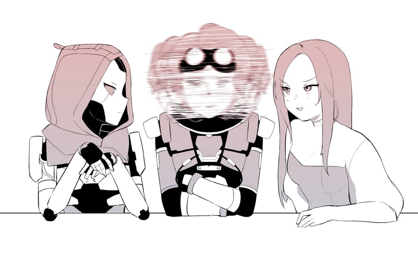 ash, horizon, and ashleigh reid (apex legends and 1 more) drawn by nagoooon_114