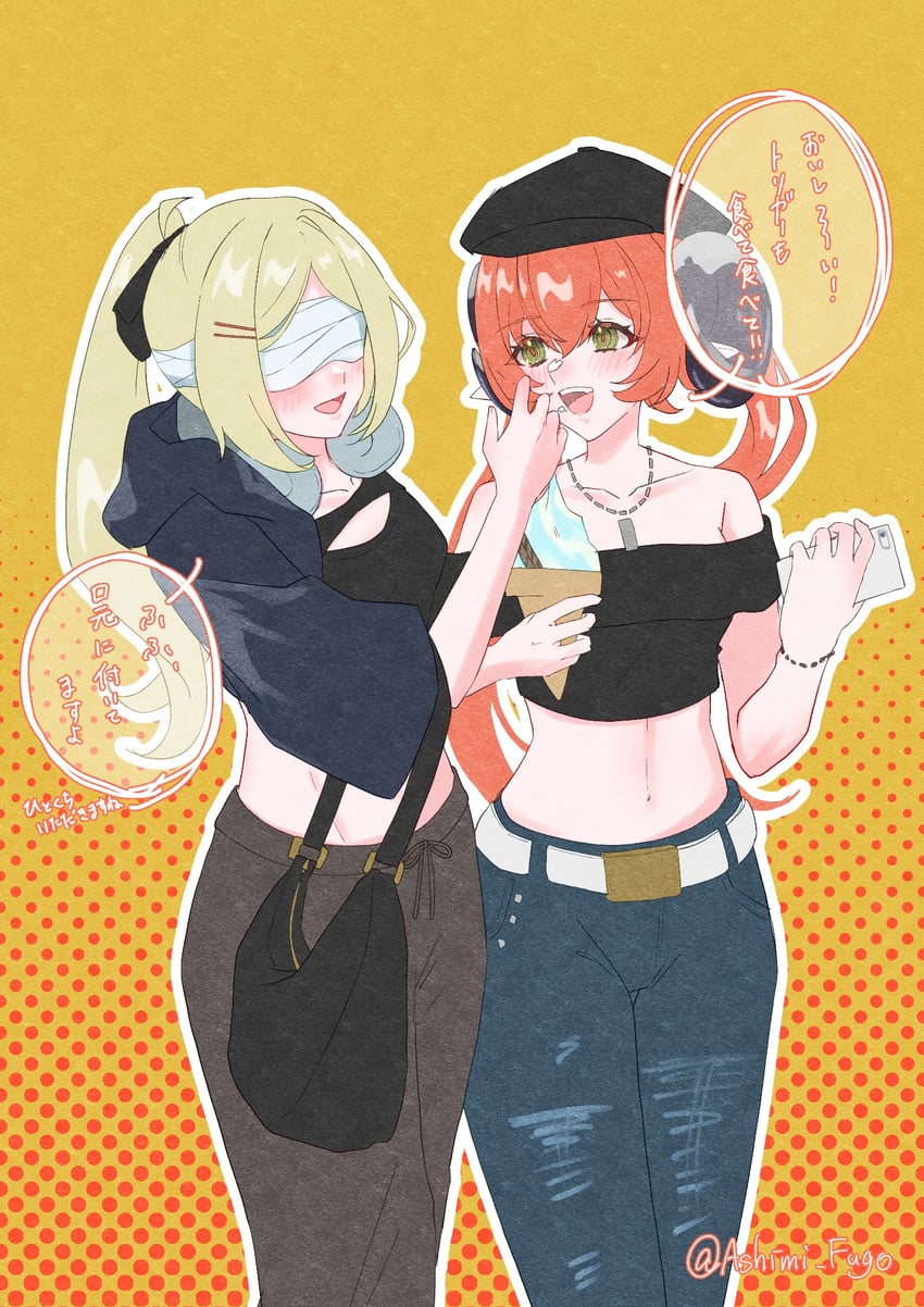 trigger and orpheus (zenless zone zero) drawn by ashimi_fugo