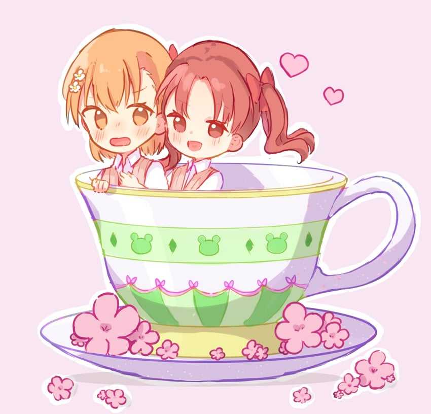misaka mikoto, shirai kuroko, and gekota (toaru majutsu no index and 1 more) drawn by uisuke