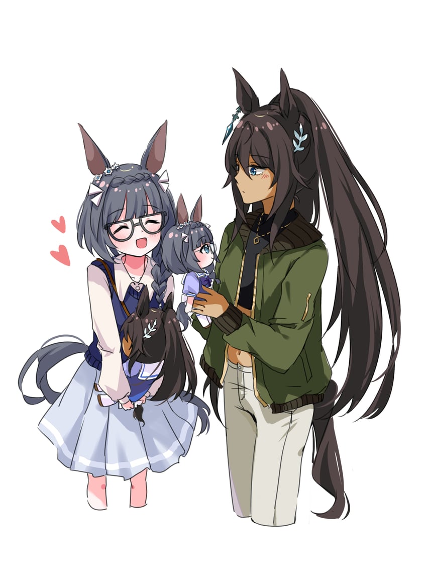 symboli kris s and zenno rob roy (umamusume) drawn by morizu929