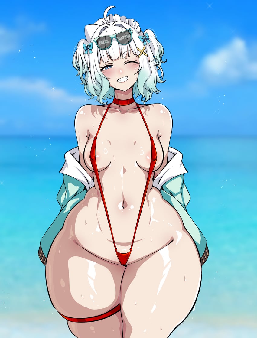mint fantome (indie virtual youtuber) drawn by rudeus_(steban_sharnak)