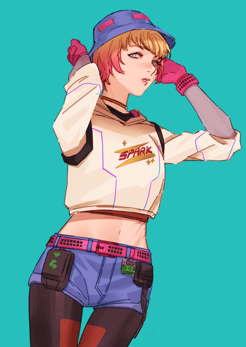wattson and static trainers wattson (apex legends) drawn by haji_(haji07lo)