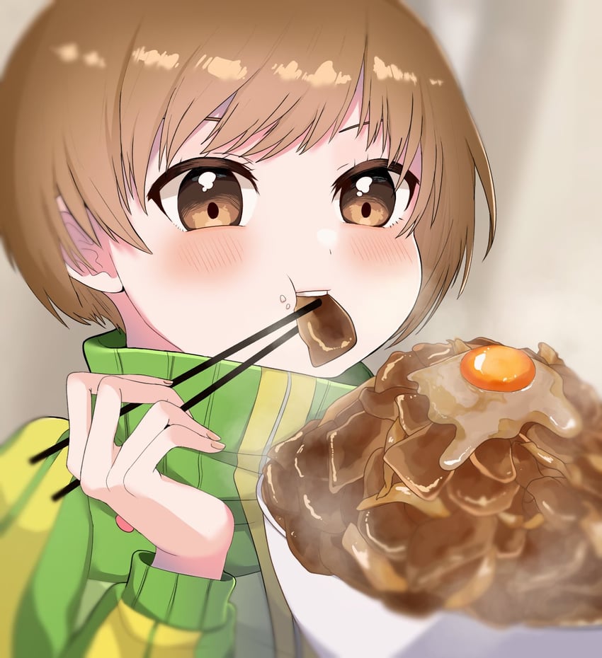 satonaka chie (persona and 1 more) drawn by yuyuy_00