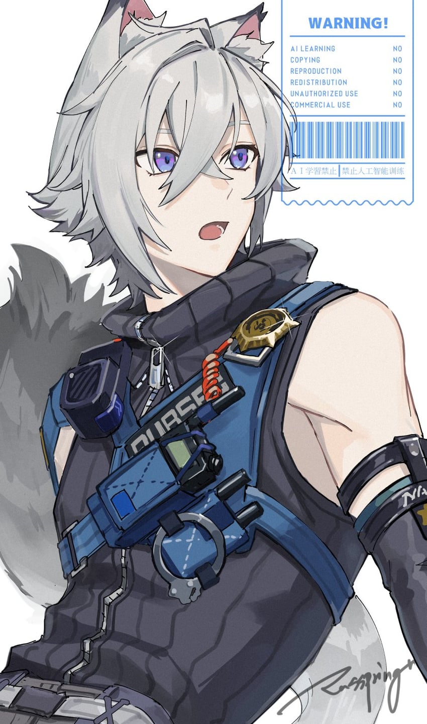 seth lowell (zenless zone zero) drawn by sudooru_haru
