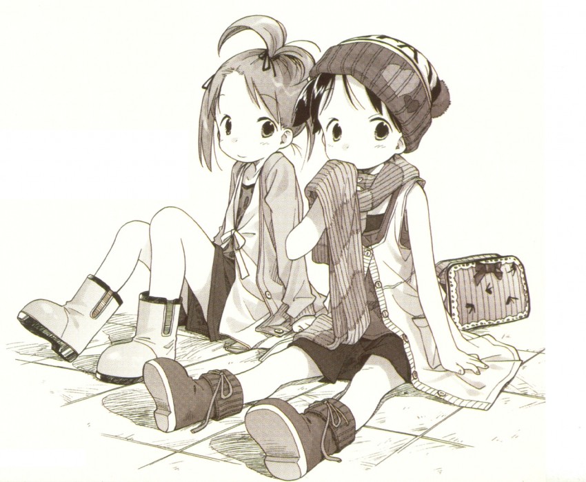 itou chika and matsuoka miu (ichigo mashimaro) drawn by barasui