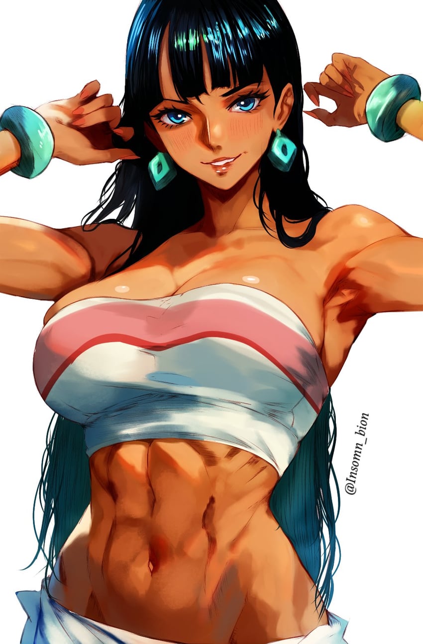 nico robin and chel (one piece and 1 more) drawn by bion_(insomn_bion)