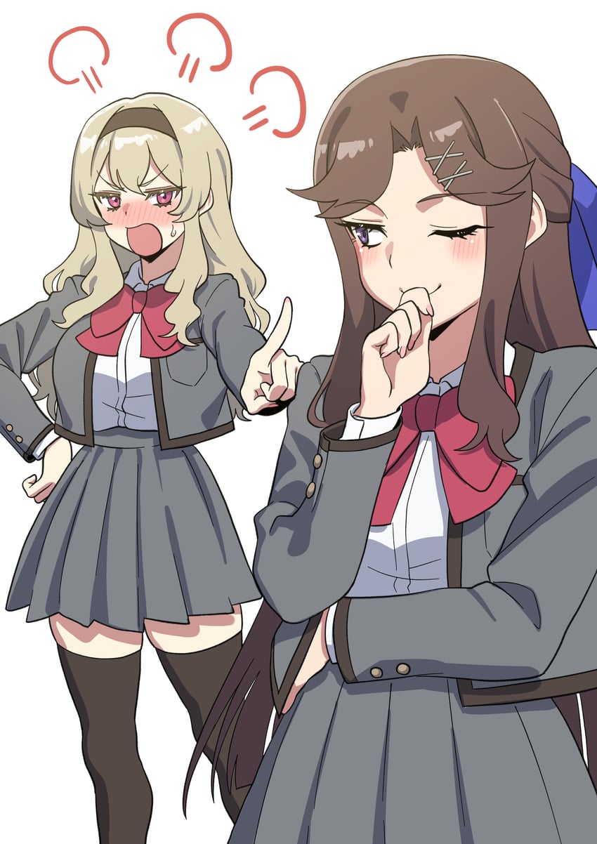saijou claudine and tendou maya (shoujo kageki revue starlight) drawn by dia_(yvirus68)
