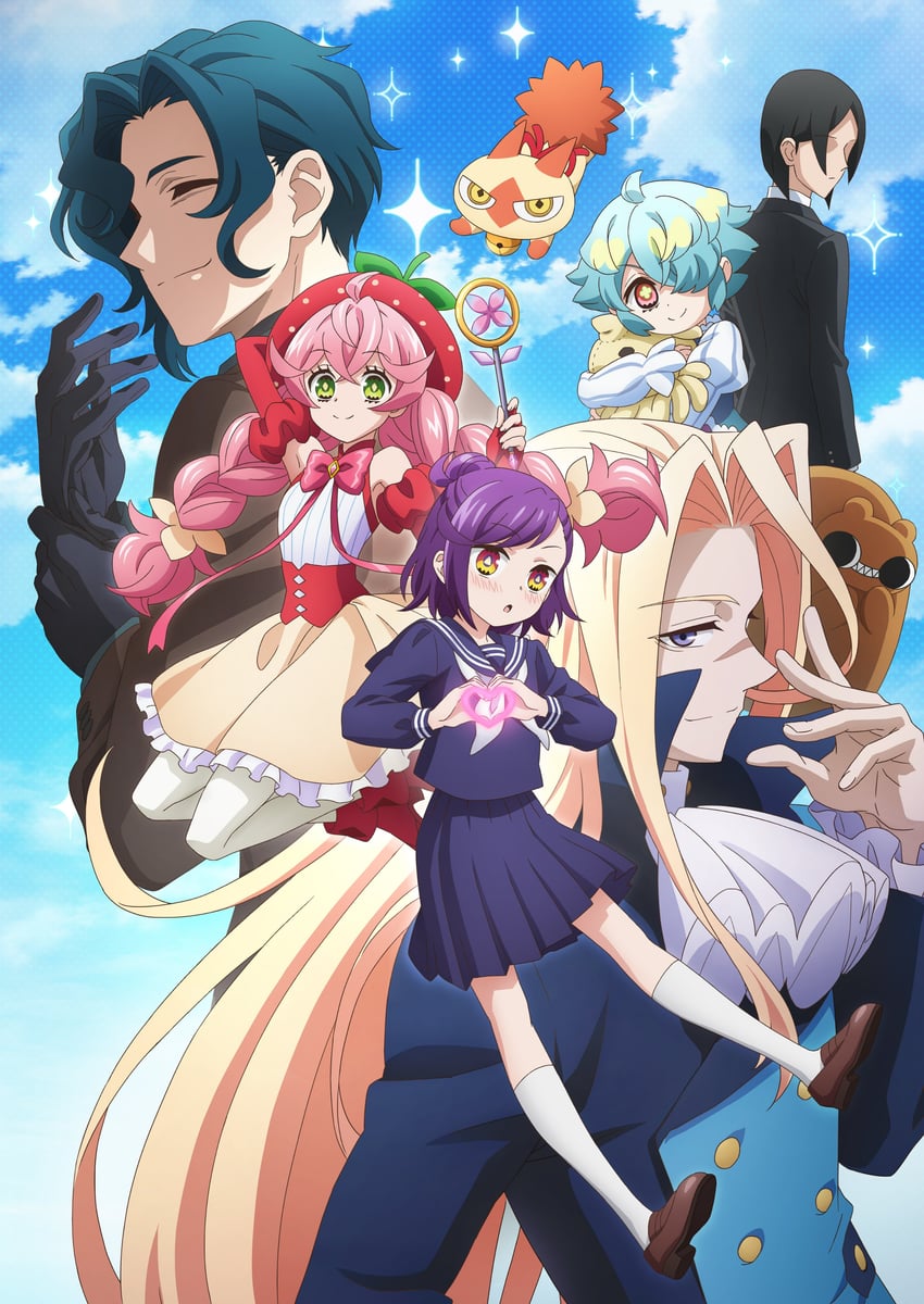 berry blossom, date chizuko, chroma, mashirou, kuma kaijin, and 3 more (acro trip)