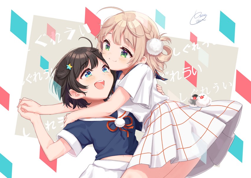 oozora subaru and shigure ui (hololive and 1 more) drawn by daikabocha