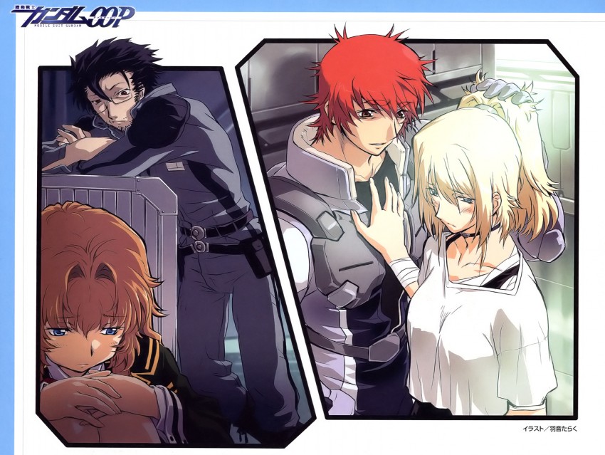 chall acustica, ian vashti, marlene vlady, and ruido resonance (gundam and 2 more) drawn by uon_taraku
