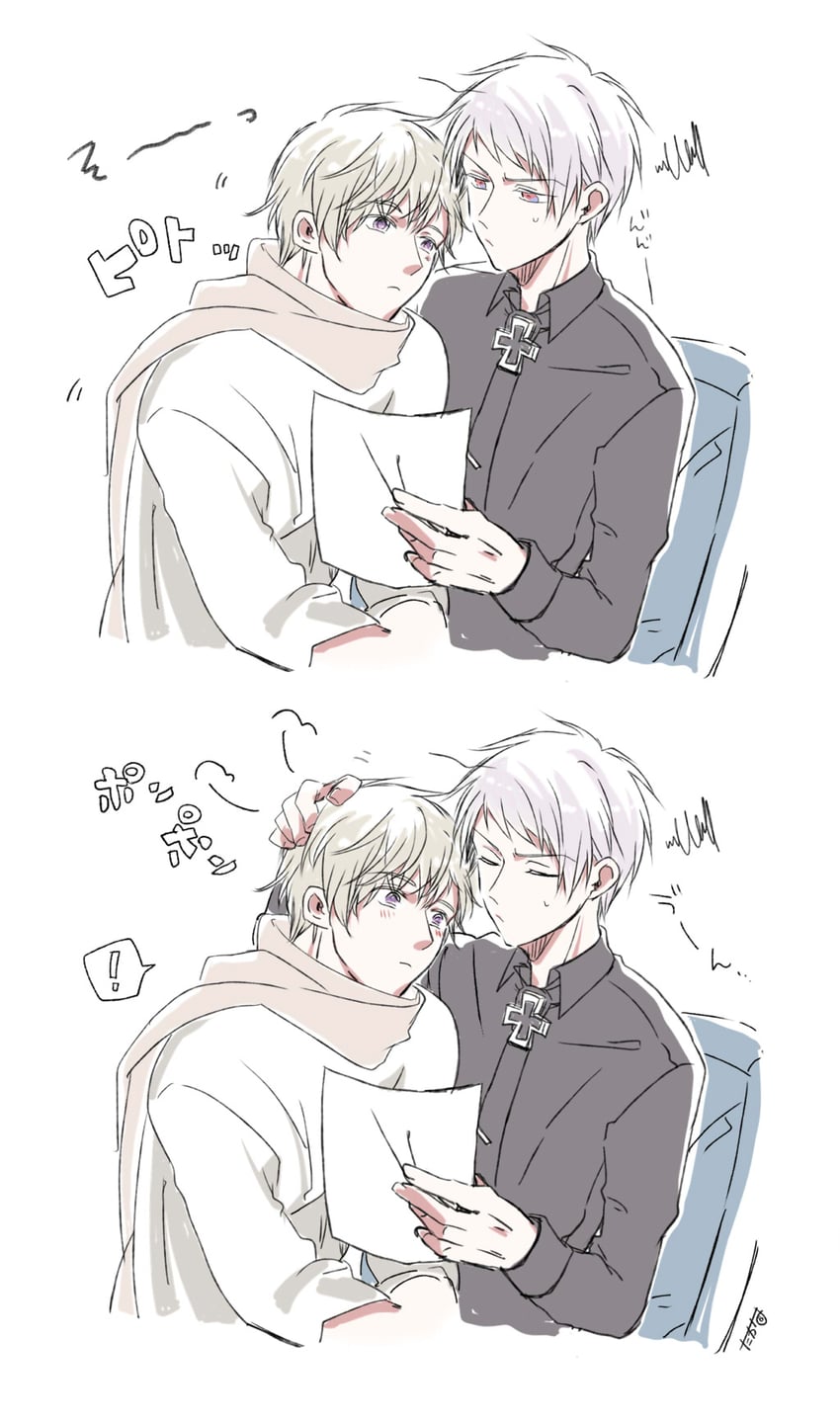 russia and prussia (axis powers hetalia) drawn by user_zgxg5478