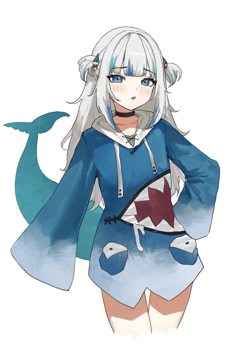 gawr gura (hololive and 1 more) drawn by arch_05x