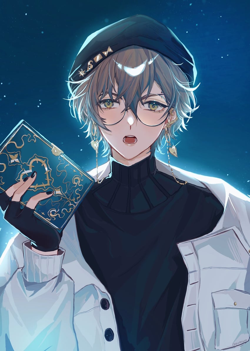 ike eveland (nijisanji and 1 more) drawn by elinthia