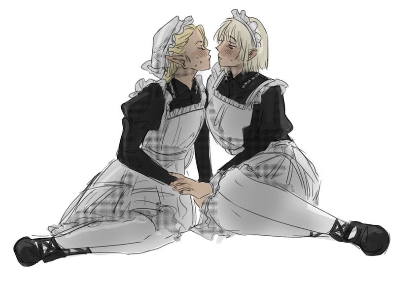 marcille donato and falin touden (dungeon meshi) drawn by y4ntaoist