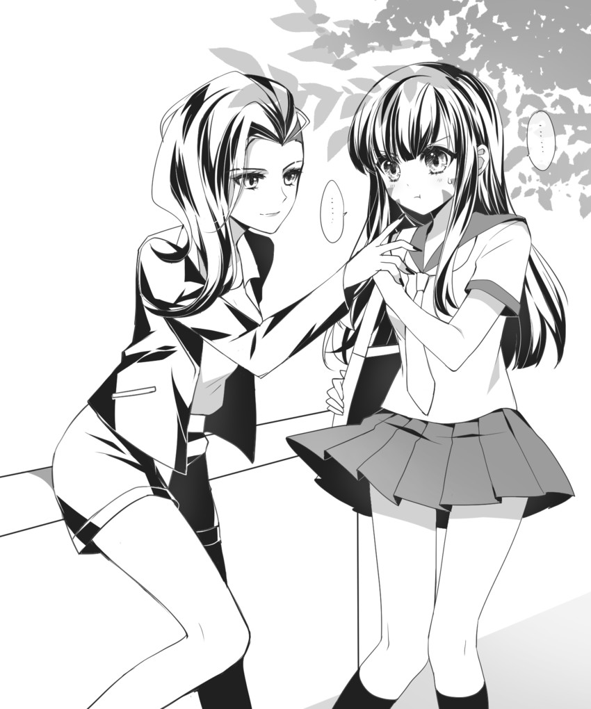 d.va and sombra (overwatch and 1 more) drawn by kaoruru_(sakuno2911)