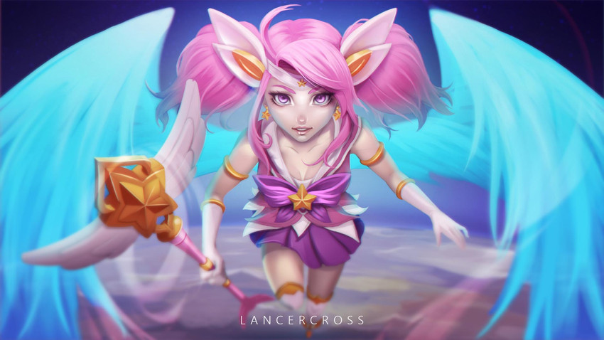 lux and star guardian lux (league of legends) drawn by lancercross
