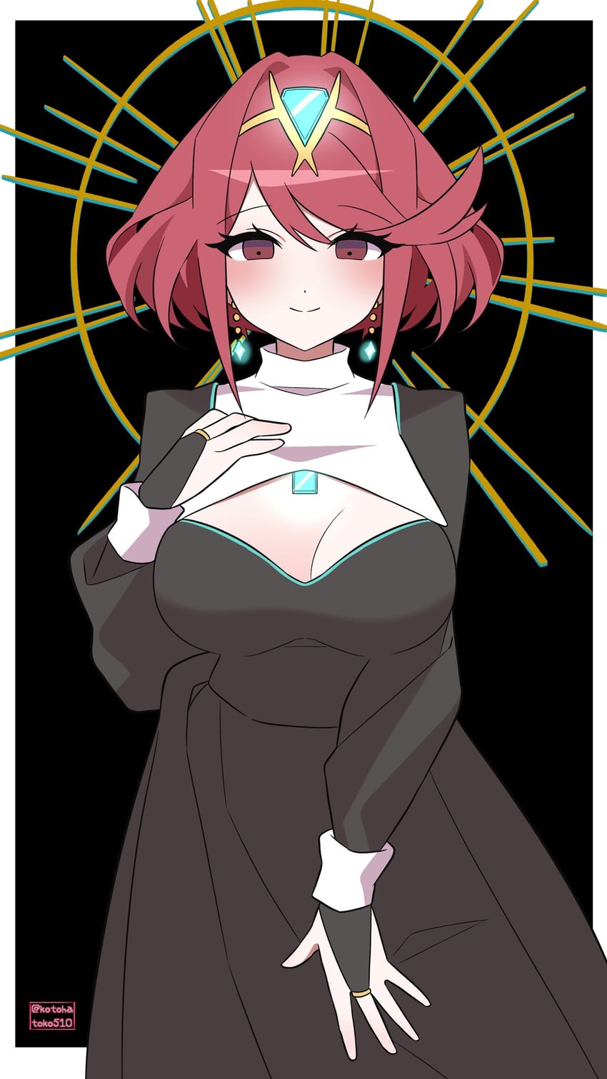 pyra (xenoblade chronicles and 1 more) drawn by kotohatoko510