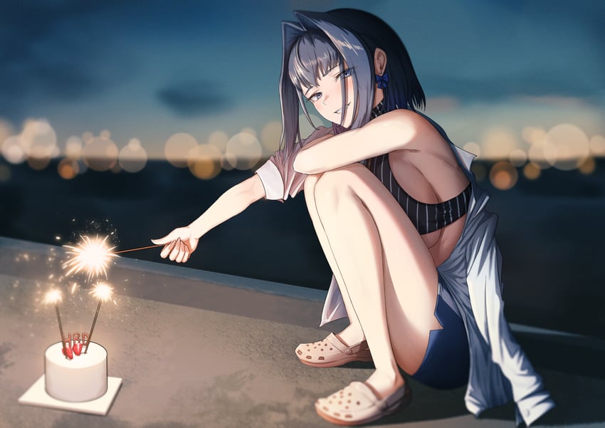 ouro kronii (hololive and 1 more) drawn by zenya