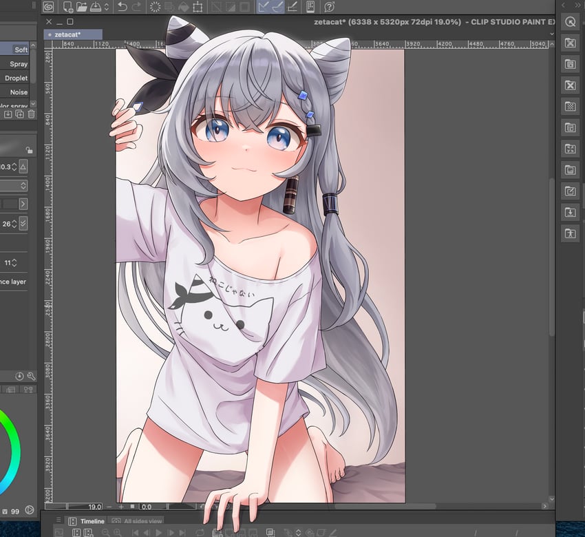 vestia zeta (hololive and 1 more) drawn by zeng$_(zwj)