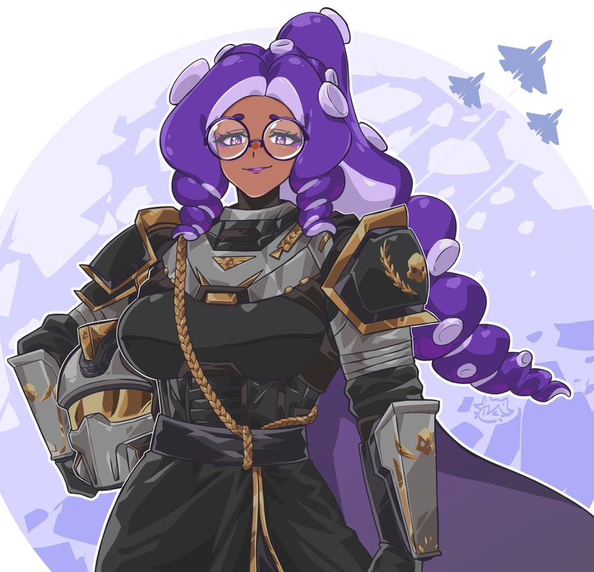 helldiver and momma occo (indie virtual youtuber and 2 more) drawn by catboi_arry
