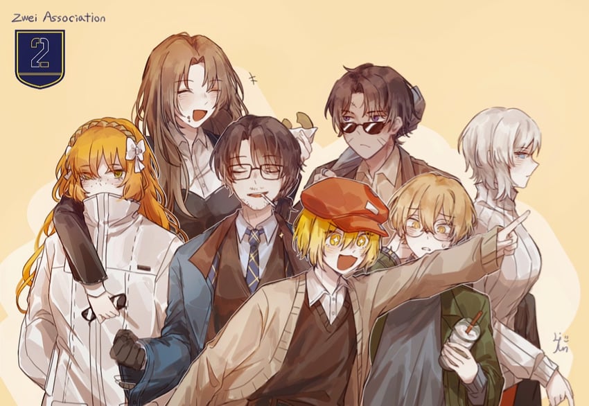 ishmael, don quixote, faust, sinclair, heathcliff, and 2 more (project moon and 1 more) drawn by laenjen78201