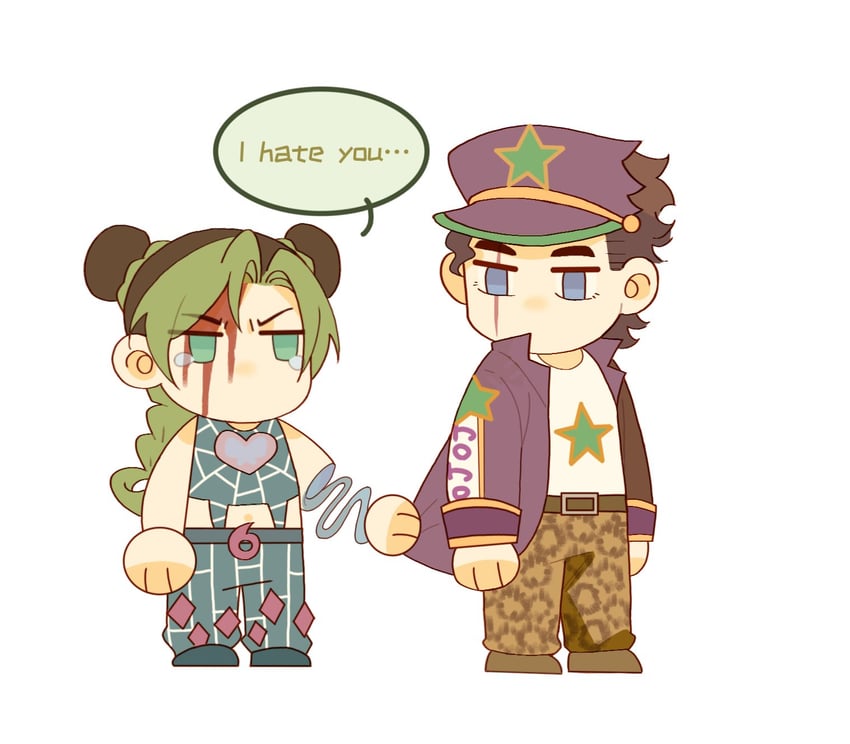kujo jotaro and kujo jolyne (jojo no kimyou na bouken and 1 more) drawn by jo_jun