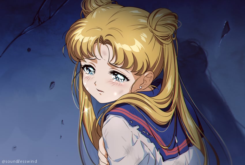 tsukino usagi (bishoujo senshi sailor moon and 1 more) drawn by kaze-hime