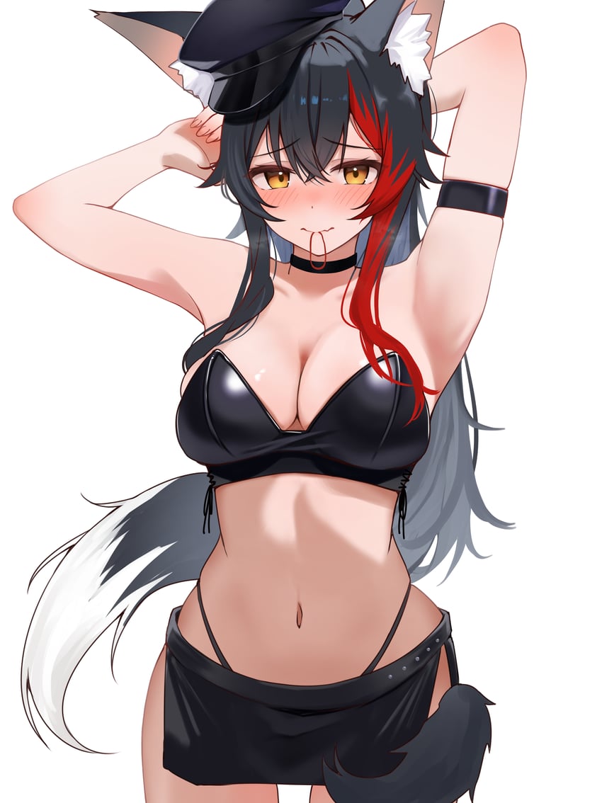 ookami mio (hololive and 1 more) drawn by micon