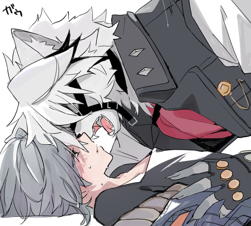wise and von lycaon (zenless zone zero) drawn by 310_(satopoppo)