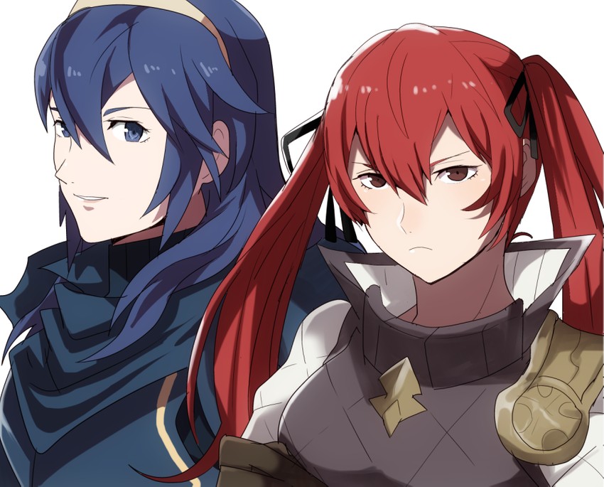 lucina and selena (fire emblem and 2 more) drawn by rem_(eyes_410)