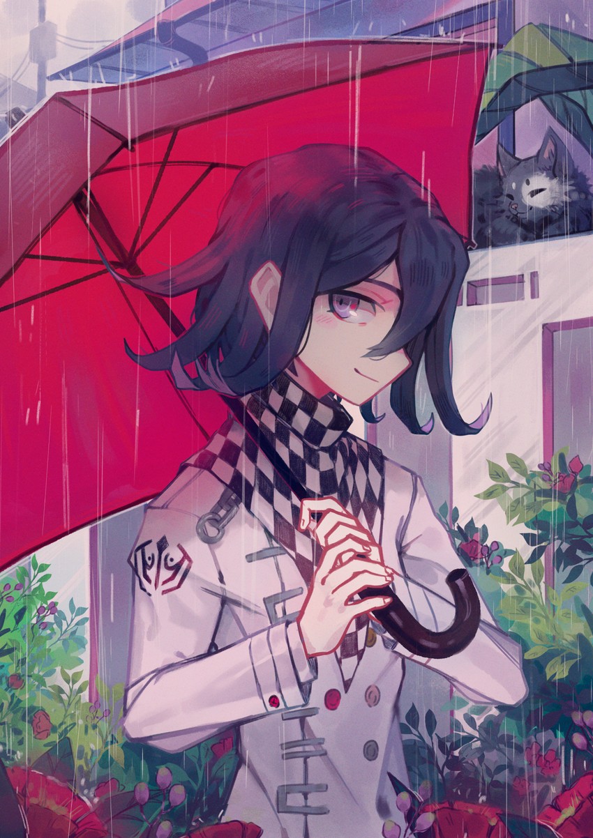 oma kokichi (danganronpa and 1 more) drawn by remonoart