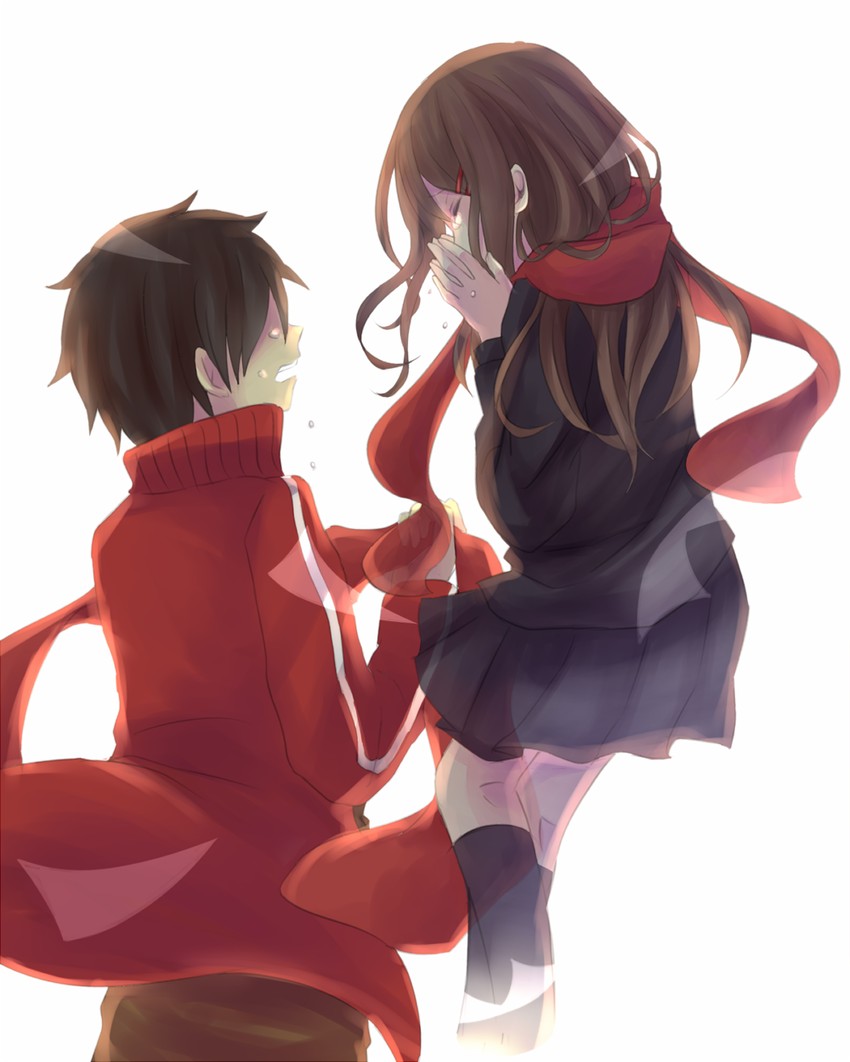 tateyama ayano and kisaragi shintarou (kagerou project and 1 more) drawn by naegi_mochiko
