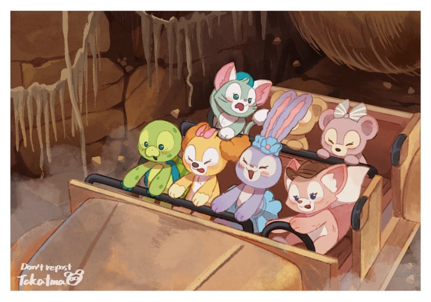 duffy the disney bear, gelatoni, shelliemay, stellalou, olu mel, and 2 more (disneyland and 1 more) drawn by takatmaorange