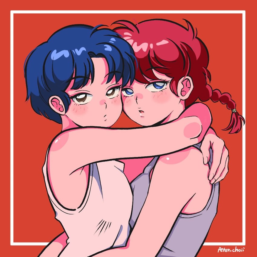 ranma-chan and tendou akane (ranma 1/2) drawn by peter_choii
