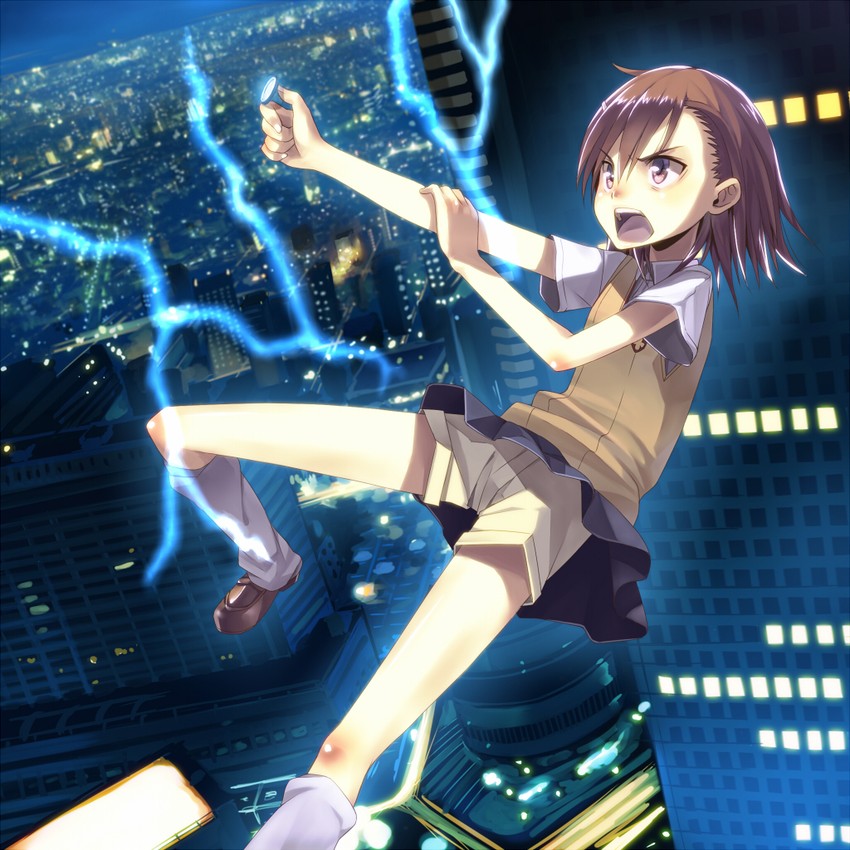 misaka mikoto (toaru majutsu no index and 1 more) drawn by umeboshitora
