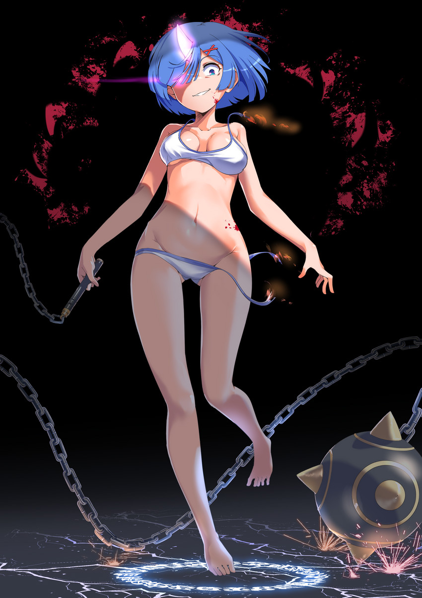 rem (re:zero kara hajimeru isekai seikatsu) drawn by kagami_(haret46)