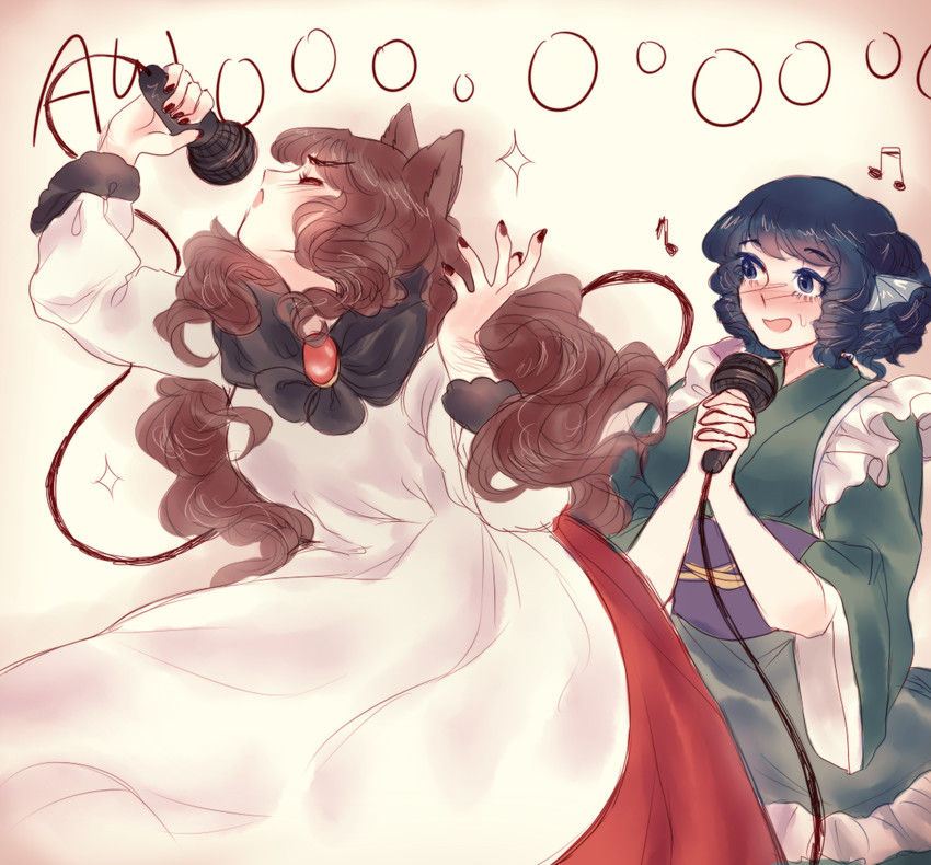 imaizumi kagerou and wakasagihime (touhou) drawn by orz_(kagewaka)