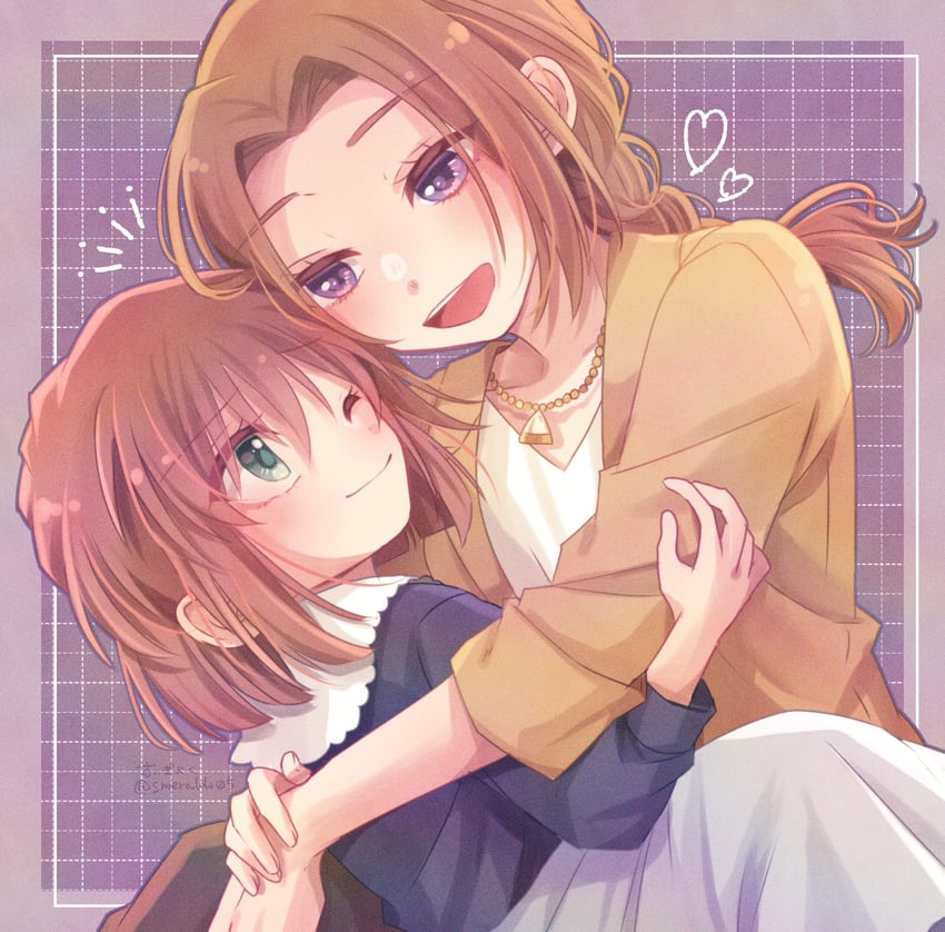 haibara ai and naomi argento (meitantei conan and 1 more) drawn by suigyoku_(smeraldo)