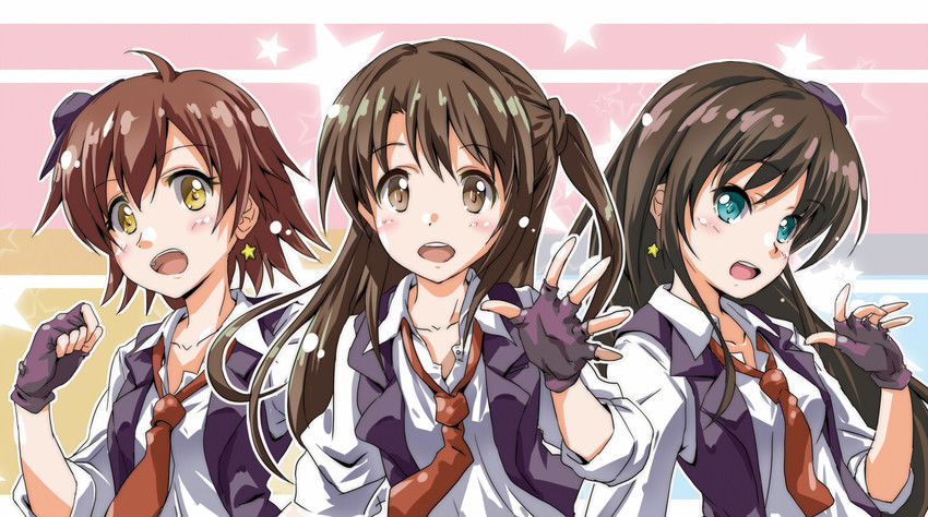 shibuya rin, shimamura uzuki, and honda mio (idolmaster and 1 more) drawn by nekogoro