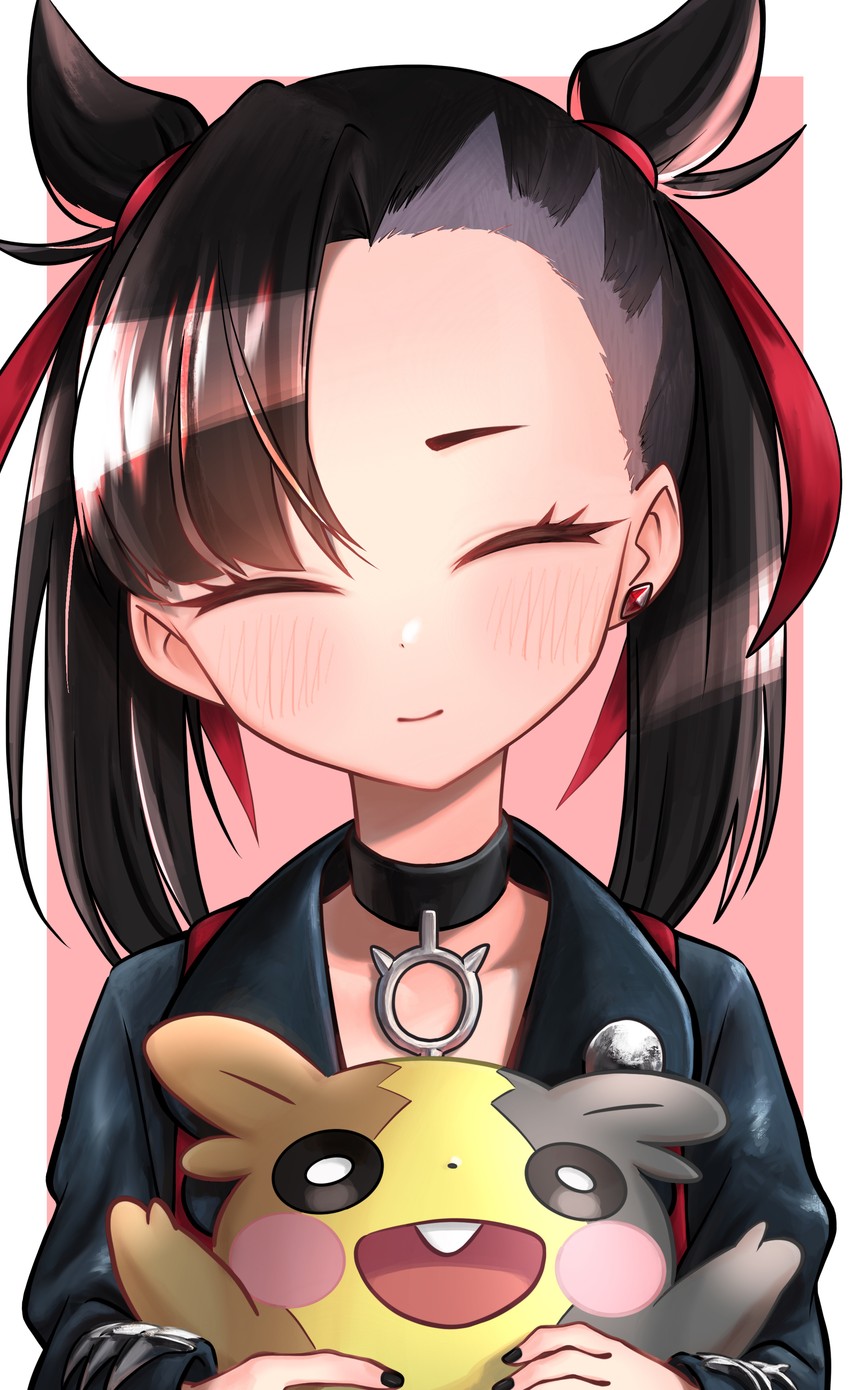 marnie and morpeko (pokemon and 1 more) drawn by nowoka